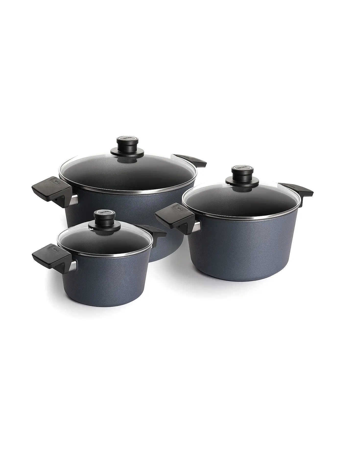WOLL | Kochtopf -Set 3tlg 20+24+28cm DIAMOND LITE Antihaft | 